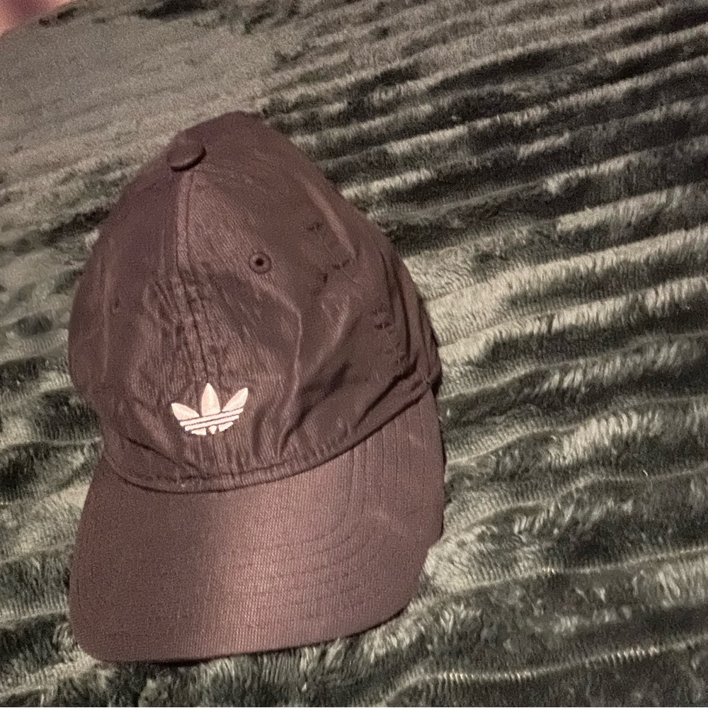 Adidas Dark Gray Cap with White Logo